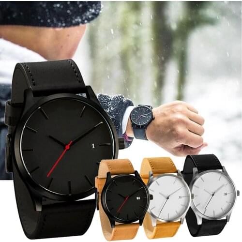 Hot Sell Fashion Large Men Watches With Date Erkek Kol Saati Simple Casual Sports Military Man Watch Relogio Masculino Men Clock