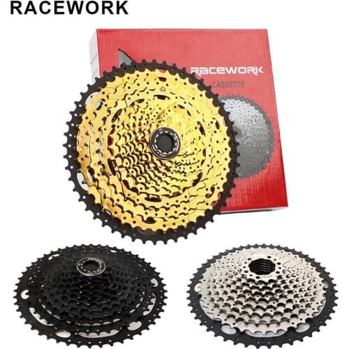 RACEWORK 11-42 11-46 11-50T 11-52T 10/11/12 Speed Mountain Mtb Bike Bicycle Cassette Flywheel Compatible for Sram Shimano