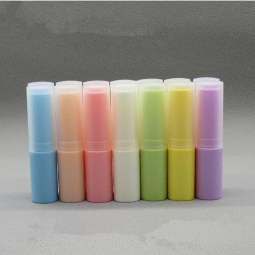 30pcs 4g Empty Red/Pink/Blue/Purple Cosmetic Small Lipbalm Tube DIY Makeup Lipstick Sample Sack Pack Container with matte cover
