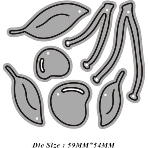 JMCRAFT Delicious Cherries Metal Cutting Dies DIY Scrapbook Handmade Paper Craft Metal Steel Template Dies