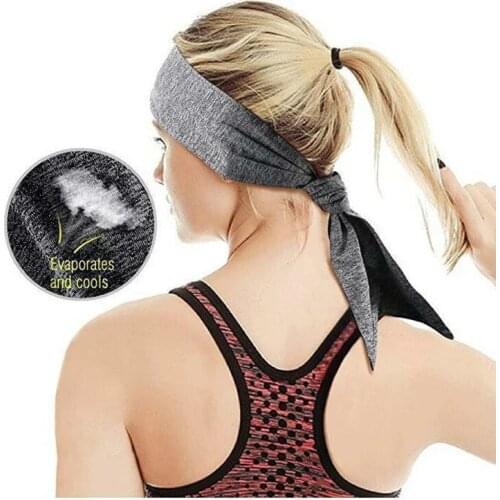 Fashion Women Printed Yoga Headband Outdoor Cycling Running Anti Slip Sweatband Sports Fitness Workout Hair Headband For Female