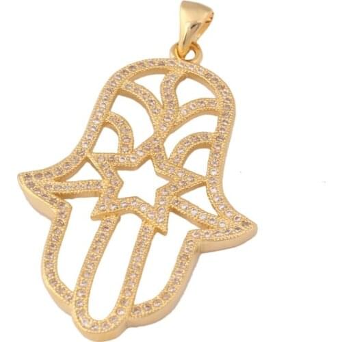 Micro-inserts Fashion Gold Color Muslim Pendant Necklace Islamic Pendant For Muslim Free Shipping