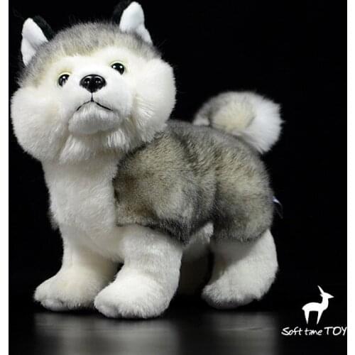 Real Life Plush Dogs Toy soft Good Quality Stuffed Husky dolls kids Toys birthday gifts