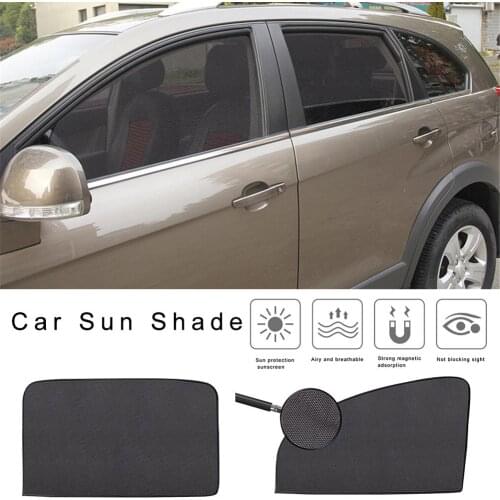 Car Sun Visor Summer Thickened Mesh Car Visor Magnetic Curtain Sun Shade UV Protection Side Window Sun Visor Car Accessories