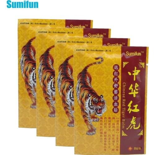 Sumifun 32Pcs/4Bags Pain Relief Antistress Body Massager Ointment For Joints Relief Joints Medical Plaster K00104