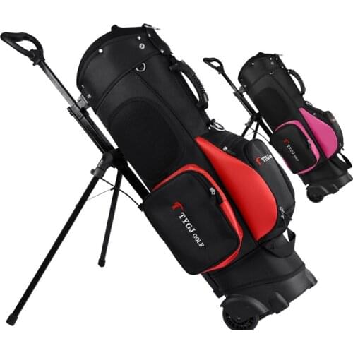 Golf Bag Travel Wheel Standard Stand Caddy Golf Cart Bag Complete Golf Set Hold 13 Clubs Standard Ball Travel Trolley Bags A7037