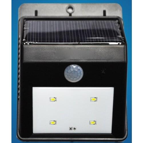 Super bright outdoor waterproof human body induction led solar energy wall lamp