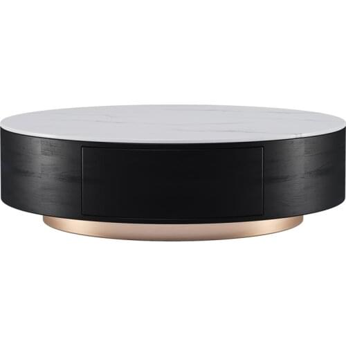 Light Luxury Minimalist Round Designer Quality Villa Lobby Simple Postmodern Ceramic Surface Storage Table
