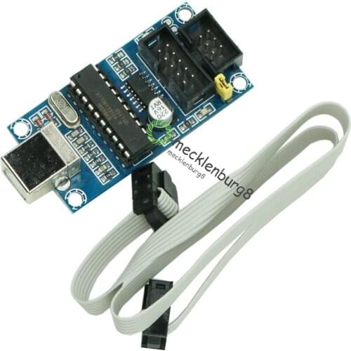 USBTiny USBtinyISP AVR ISP Programmer Bootloader For Arduino IDE Meag2560 UNO R3 With 10pin Programming Cable One