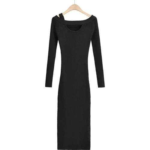 Модные вязаные платья XITIMEAO China At AliExpress