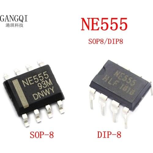 10PCS/LOT New NE555 NE555P NE555N 555 Timers DIP-8 8 Pin DIP Sockets /SOP-8 SMD NE555DR IC
