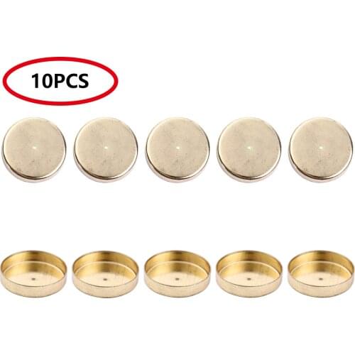 10Pcs Metal Candle Cups Mini Candle Holder for DIY Lamp Candle Making Containers Home Decorative