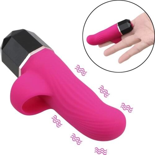 12 Frequency Lipstick Finger Vibrator Female Masturbation Sex Toys for Women Silicone G-spot Clitoris Vagina Stimulator L1