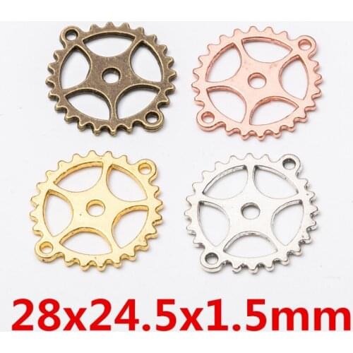 20pcs/Pack 24mm Industrial Mechanical DIY Gears for Steampunk Accessories