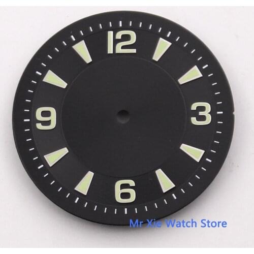 33.5mm Black Watch Dial Fit Miyota 8205 8215 Mingzhu 2813 ETA 2836 Movement mens watch