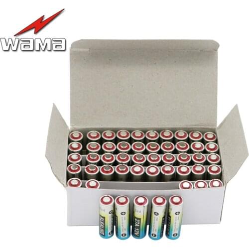 50x Wama 27A 12V Primary Dry Batteries A27 27AE 27MN Alkaline Electronic Car Remote Toys Battery