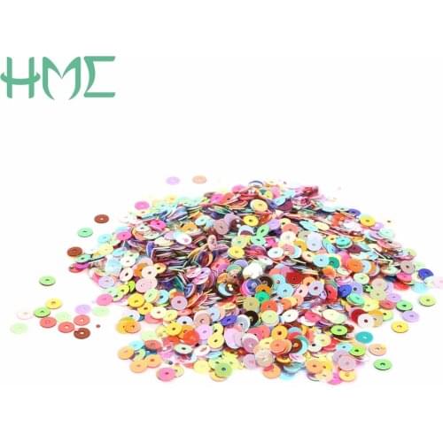 20g 3/4/5/6mm Sequin Flat Round PVC Loose Sequins For Crafts Paillette Sewing Decoration DIY Accessory Lentejuelas Para Coser