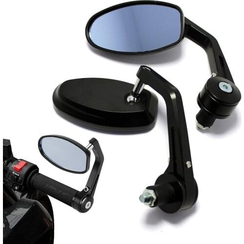 1Pair Motorcycle 7/8" Handle Bar End Rearview Side Mirrors Fit for Honda for Yamaha KTM FOR Street bike Sports bikes CB1000R