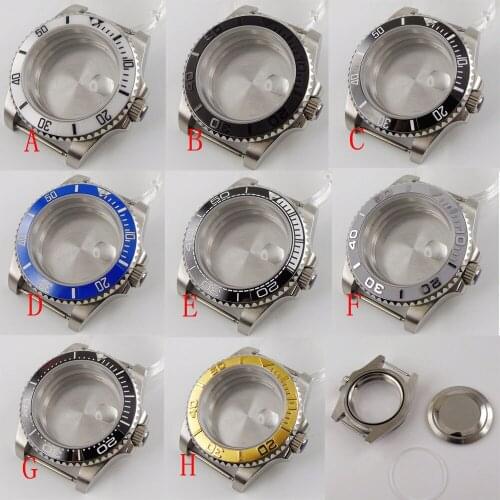 Mental 40mm Watch Case for NH35 NH35A Movement Sapphire Crystal Ceramic Bezel Insert