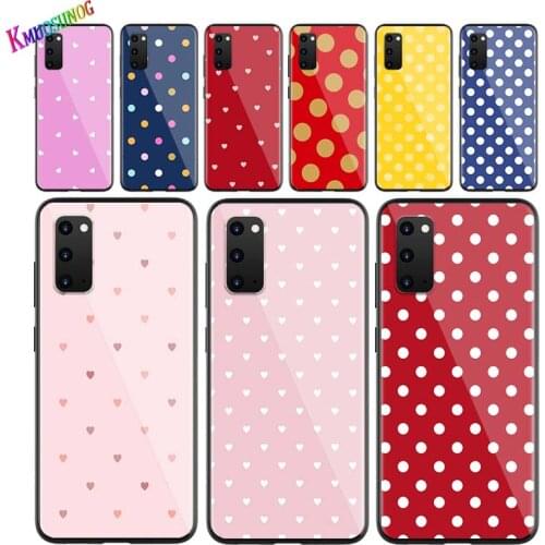 Polka Dot Heart for Samsung Note 20 S20 FE Lite Ultra Plus A91 A71 A51 A41 A31 A21 A21S A11 A12 A42 A01 Phone Case
