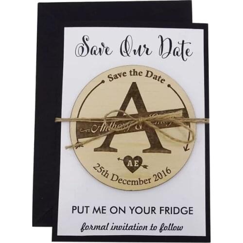 Personalize Thank You heart Wedding wooden Save the Date Magnets Rustic, Custom Wedding Save the Date