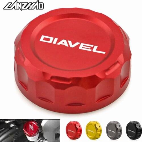 DIAVEL Rear Brake Oil Cup Cap Cover Motorcycle CNC Aluminum Accessories for Ducati Diavel 2010 2011 2012 2013 2014