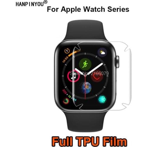 For Apple Watch Series 6 SE 5 4 3 2 1 40mm 44mm 38mm 42mm Full Cover Soft Hydrogel Film Screen Protector (Not Tempered Glass)