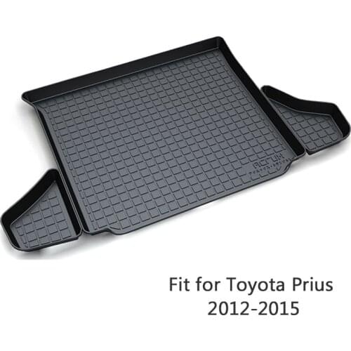 For Toyota Prius 2012 2013 2014 2015 Styling Boot Liner Waterproof Anti-slip Mat Accessories 1Set Car Cargo Rear Trunk Mat