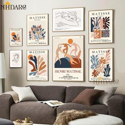 A Collection of Brutalist Matisse Artwork Poster Painting Picture Canvas Printing Art Wall Decor Home Decoration Living Room