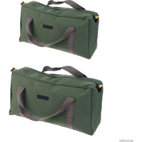 Electrician Tool Compact Canvas Package Multifunctional Waterproof Toolkit Bag with Hanging Buckles M29 21 Wholesales