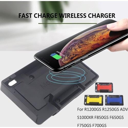 NEW For BMW R1200GS R1250GS ADV S1000XR F750GS F850GS Wireless Charger Fast Charge Mobile Phone Navigation Bracket