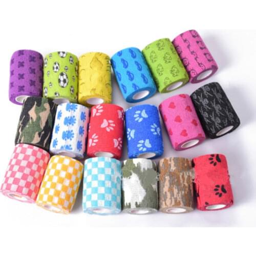 Disposable Self Adhesive Elastic Bandage for Handle with Tube Tightening Tattoo Accessories Gauze Tape First Aid Tool 5cm*4.5M