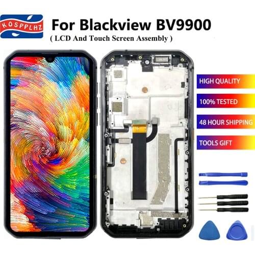 For Blackview BV9900 / BV9900 Pro LCD Display + Touch Screen Sensor Assembly + Original Frame Replacement BV9900Pro + Tools