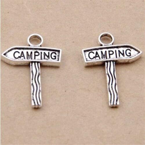 Camping Charm Pendants Jewelry Making Finding DIY Bracelet Necklace Earring Accessories Handmade 5pcs
