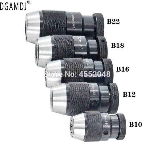 B10 B12 B16 B18 B22 chuck collet JT6 chuck Self Tighten Keyless Drill Chuck for drilling machine Taper Drill Chuck For Power