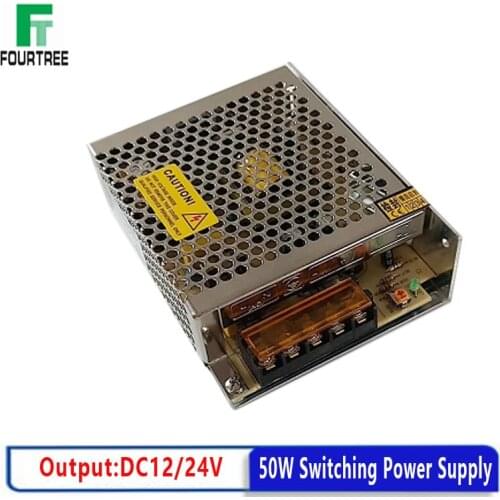 Switching Power Supply Light Transformer 50W AC 110V 220V To DC 12V/4.2A 24V/2.1A Power Supply Source Adapter S-50-12 S-50-24