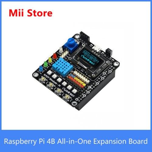 Raspberry Pi 4B all-in-one expansion board easy module pi with OLED sensor module DHT11 for 4B/3B