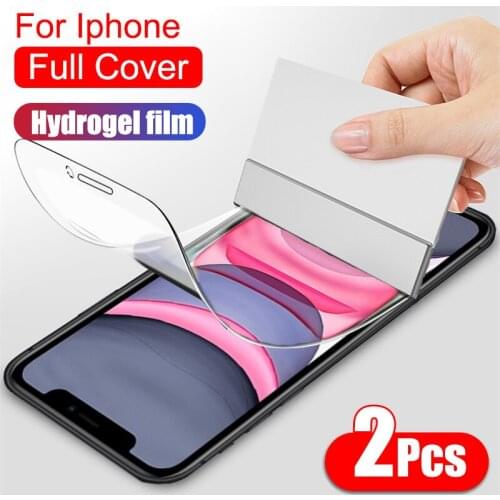 Full Cover Protective Hydrogel Film For IPhone 12 11 Pro X XR XS Max 8 7 6 6s Plus SE 2020 Screen Protector Film No Glass