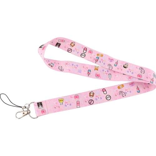 PC3237 Pink Medical Doctor Nurse Creative Lanyard Badge ID Lanyards Mobile Phone Rope Key Lanyard Neck Straps Accessories