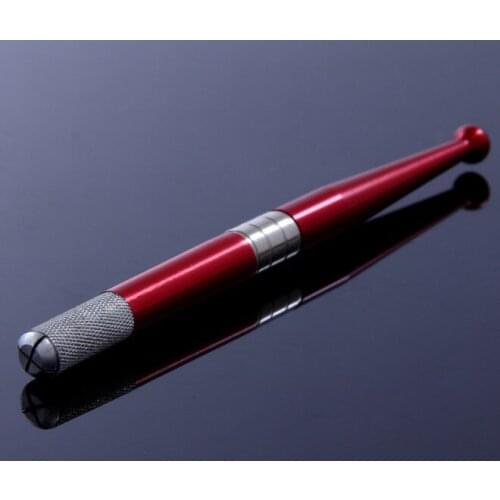 Freeshipping 5Pcs/Lot Red Aluminum Professional Permanent Makeup Manual Eyebrow Tattoo Pen