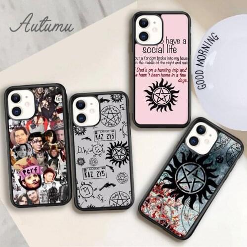 Supernatural SPN Dean And Sam Phone Case for iPhone 11 12 Pro Max mini X XR XS SE 2020 5 6S 7 8 Plus Samsung S9 S10 Cover shell
