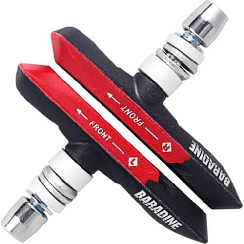 Baradine 959V 73mm MTB V-Brake Pads Mechanical Linear Pull Brakes Dual Compound Bicycle Brake Blocks All-Weather Use