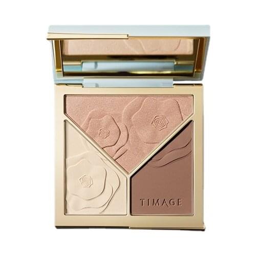 TT TIMAGE Highlight Contour Compact Tang Yi Three Colors Makeup Palette Matte Nose Shadow Glitter
