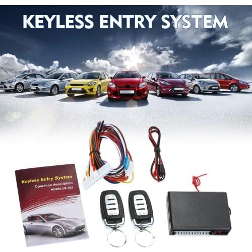 Universal Car Remote Central Kit Locking Keyless Entry System 4 Button DC 12V for Car Vehicle Automotive Support Trunk Pop
