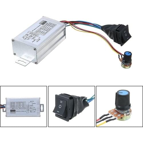 High Quality PWM Motor Speed Controller DC 9-60V 12V 24V 36V 48V 60V 20A Motor Speed Controller Reversible