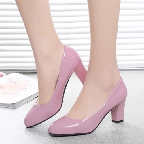 Womens High Heels Sexy Medium Heel Point-Toed Fliptoe High Heels Womens Large Size 2021 New Point-heel High Heels