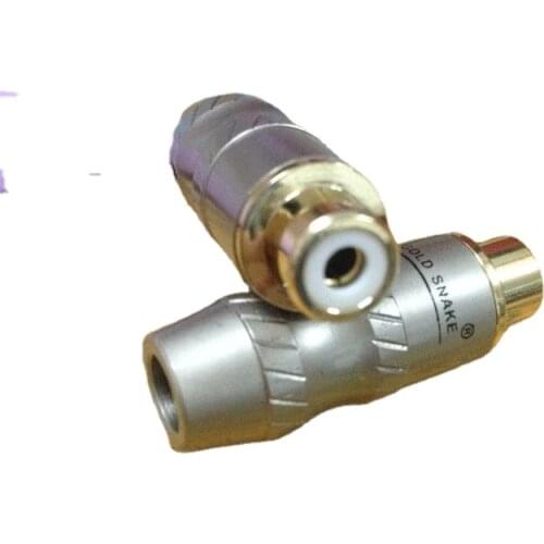 2pcs RCA Female Plug Solder Audio Video Adapter Connector Jack Cable Converters Gold Plated Plug Good Contact Performance