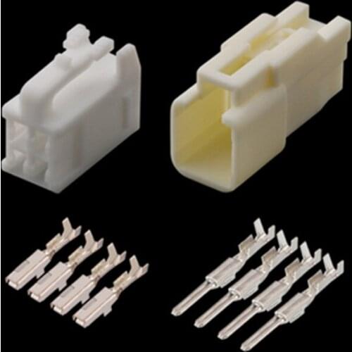 10pcs/lot 4Pin Waterproof Male Female Automobile Electric Wire Connector Air Pressure Switch Plug