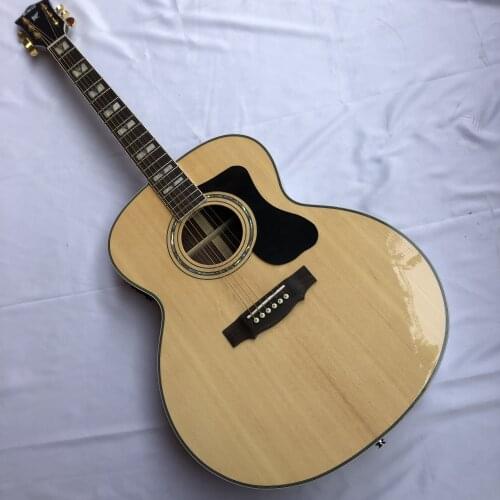 6 strings F50 solid top jumbo Guild acoustic guitar glossy natural finish guild acoustic electric guitar free shipping acoustic
