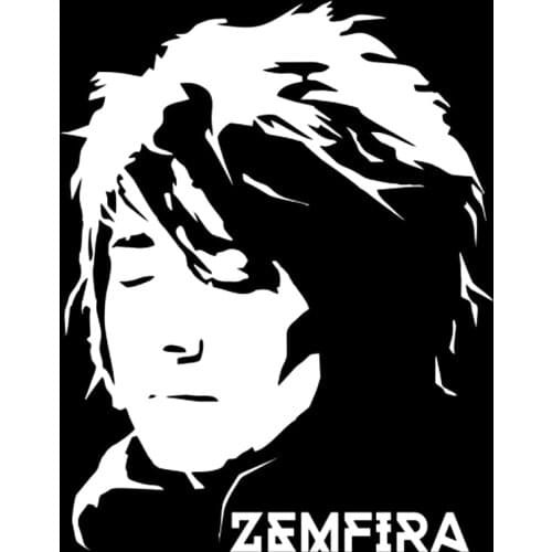 CS-853#15*19cm Zemfira stencil funny car sticker vinyl decal silver/black for auto car stickers styling car decoration